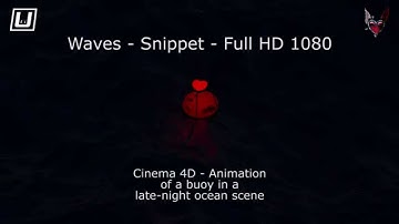 Cinema 4D - Realistic waves - 1080p