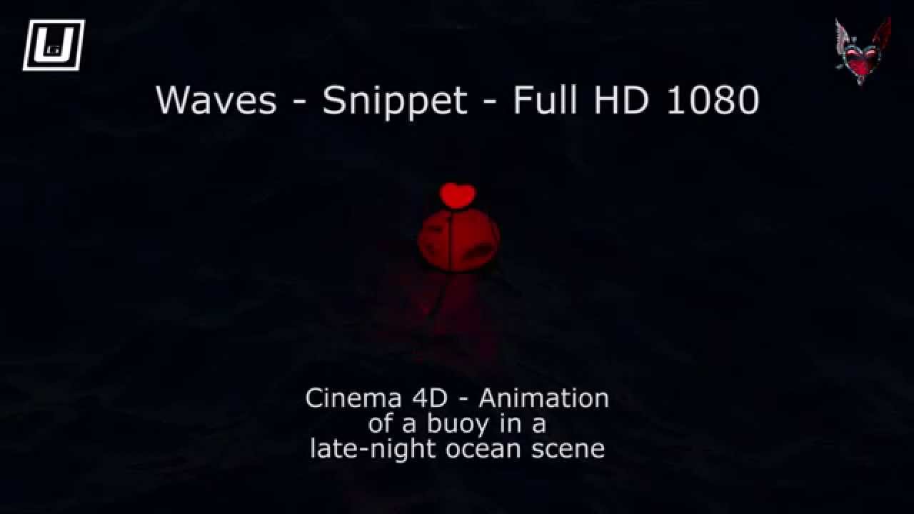 Cinema 4D - Realistic waves - 1080p