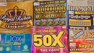 Lucky Coin Scratchers is live! $50 $10,000,000 BANKROLL ILLINOIS/ WISCONSIN LOTTERY SCRATCH OFF MIX