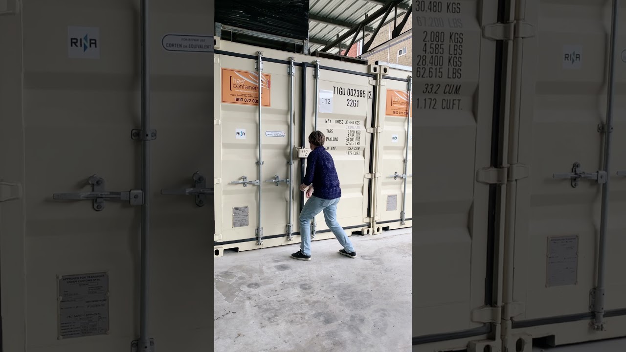 How to open of storage container at Storsafe