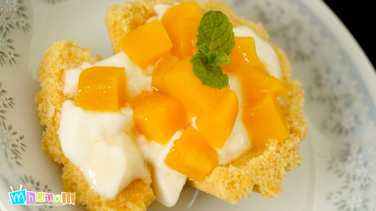 หมูชวนเข้าครัวทำ Peach Yogurt Pie by Dole Fruit Bowl YouTube