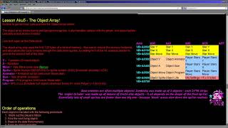 Learn Z80 Assembly with ChibiAkumas! Lesson 5 - The Object Array