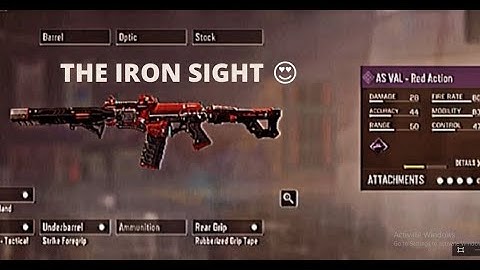 AS VAL RED ACTION GAMEPLAY (THE IRON SIGHT IS SO UNIQUE) #CODM