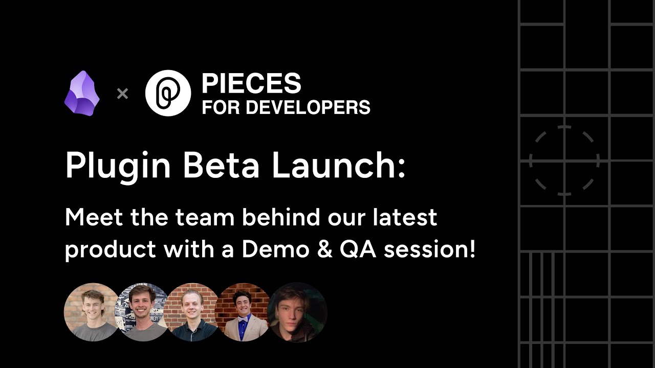Pieces For Developers Obsidian Plugin Launch YouTube