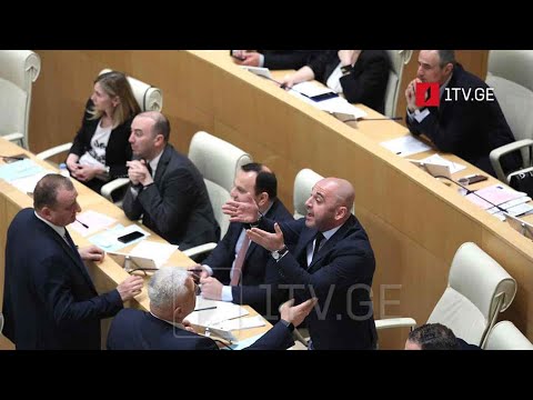 პოლიტიკური დებატები პარლამენტის სხდომაზე