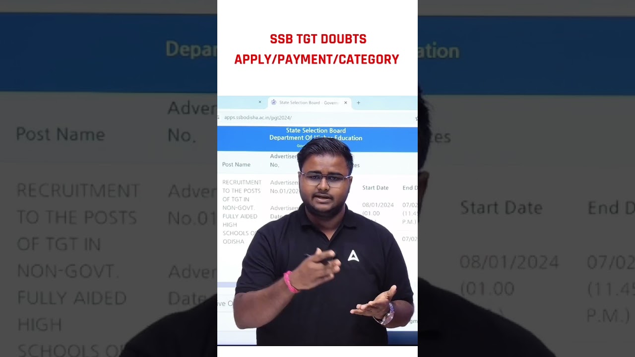 SSB TGT APPLY RELATED DOUBTS