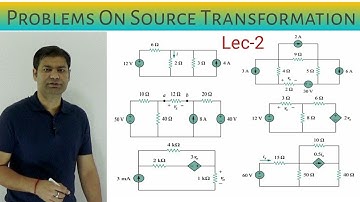 D1.10 PROBLEMS ON SOURCE TRANSFORMATION | CURRENT SOURCE TO VOLTAGE SOURCE CONVERTION
