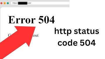 http status code 504- How to fix?