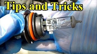 how to replace a headlight bulb tips and tricks