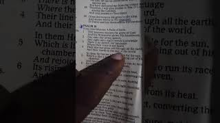 Psalm 19:3. Bible Reading And Meditation
