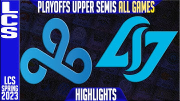 C9 vs CLG Highlights ALL GAMES | LCS Spring 2023 Playoffs Upper Semifinal | Cloud9 vs CLG