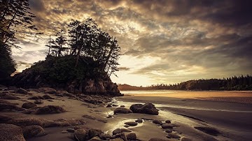 Timelapse Sunset Beach BC Coast