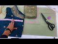 4 Tucks blouse cutting करने का सही तरीका /46" perfect 4 Tucks blouse cutting/ Belt blouse ki cutting