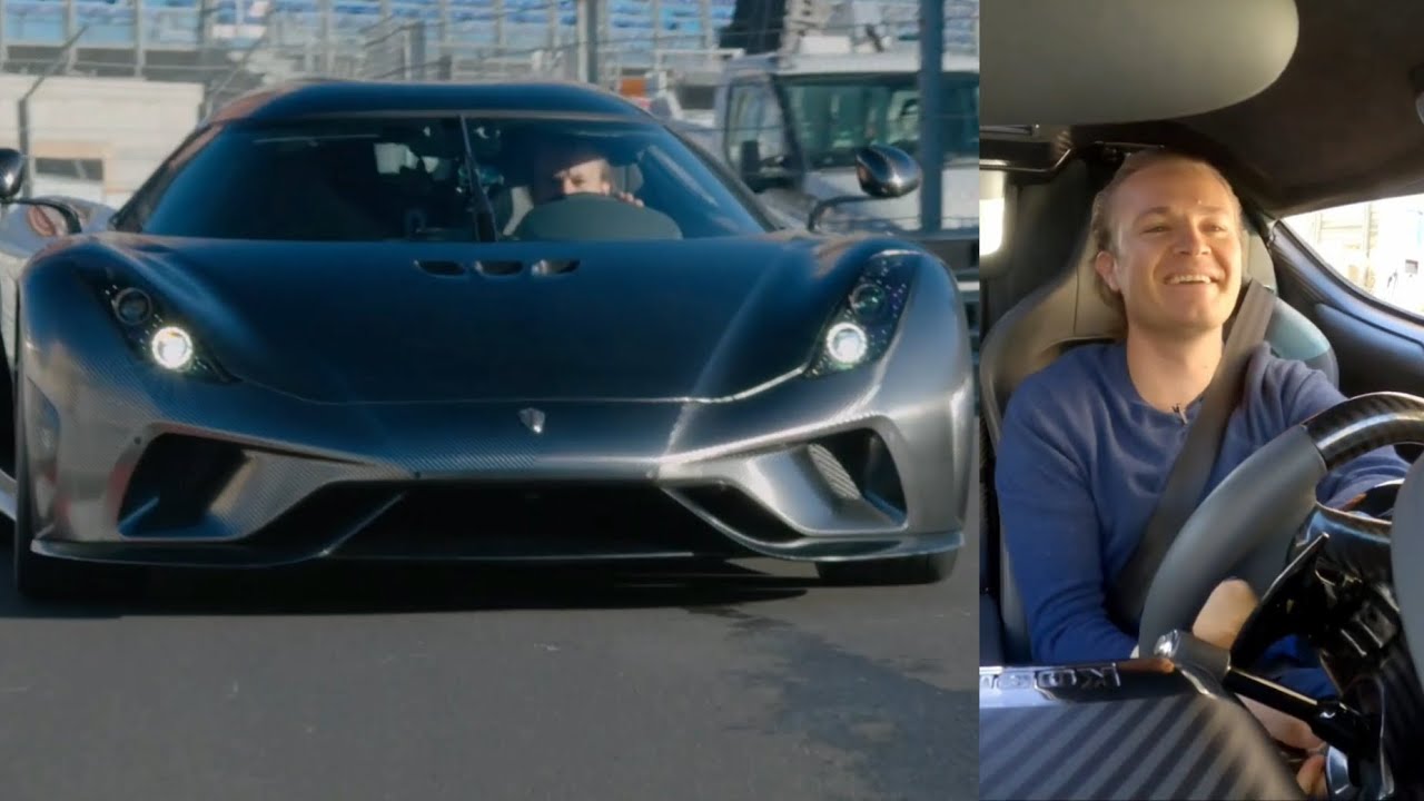 Nico Rosberg drives a Koenigsegg Regera around Monaco