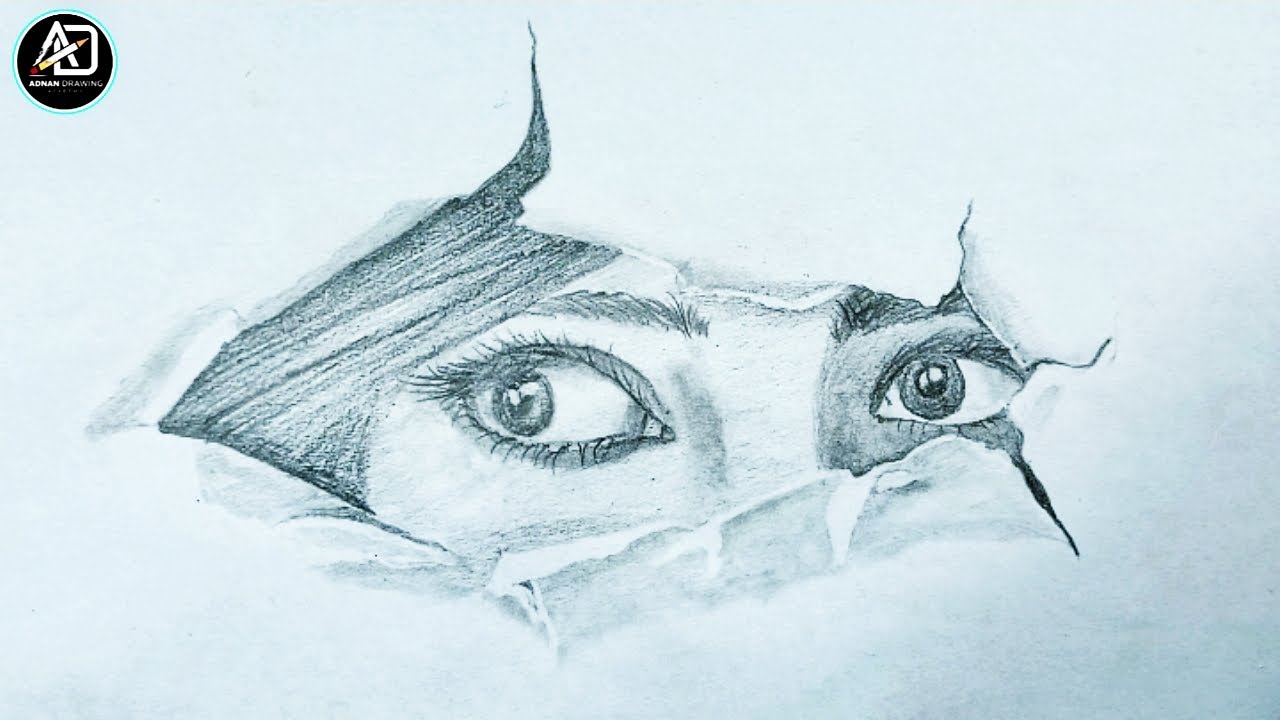How to draw eyes easy | Adnan drawing academy | eye drawing 