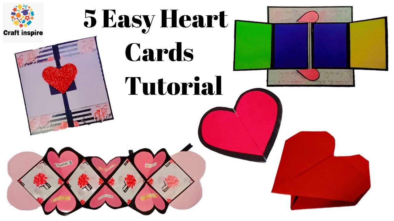 Easy Heart Cards – Inspire-Create