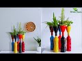 Water Saving Self Watering Planter for Indoor Flower Garden Using Plastic Bottles//GREEN PLANTS