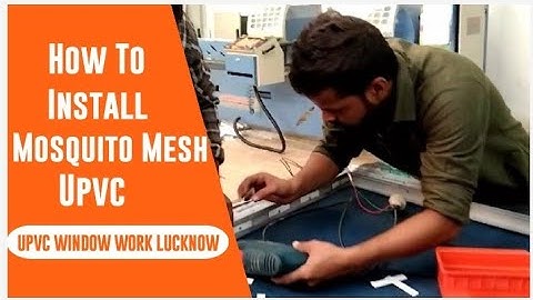How to install || SS Mosquito Net || in Upvc Sliding Window Pannel @Danishupvc
