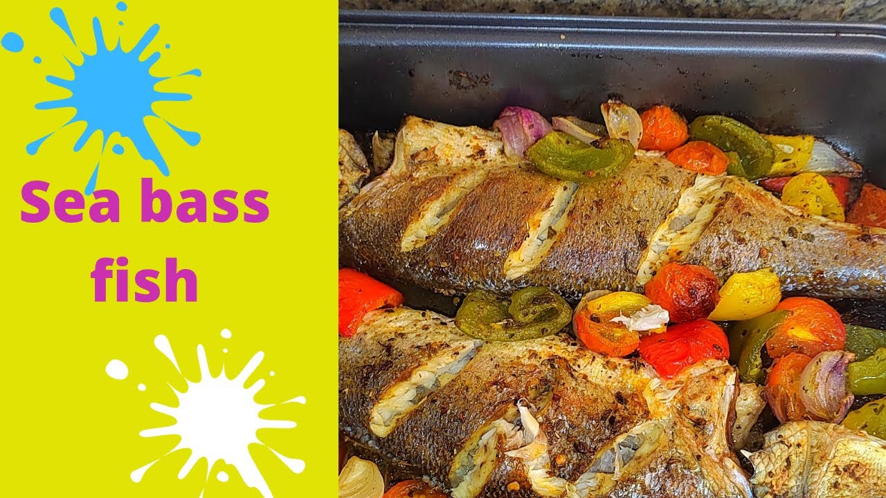 Tasty oven baked sea bass fishHow to bake a sea bass fish recipe YouTube