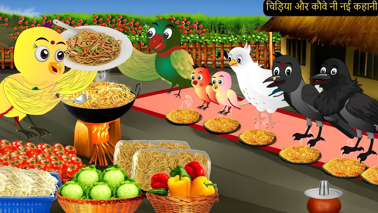 कार्टून |Rano Chidiya Ki New Hindi Kahaniyan |NEW Episode Chidiya Wala Cartoon |Chidiya Kauwa Kahani