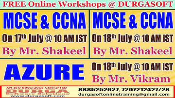 FREE Online Workshops @ DURGASOFT