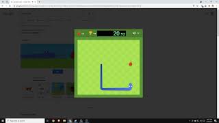 666th Place Google Snake Game Speedrun 25 Apples Classic (41.892 Seconds)