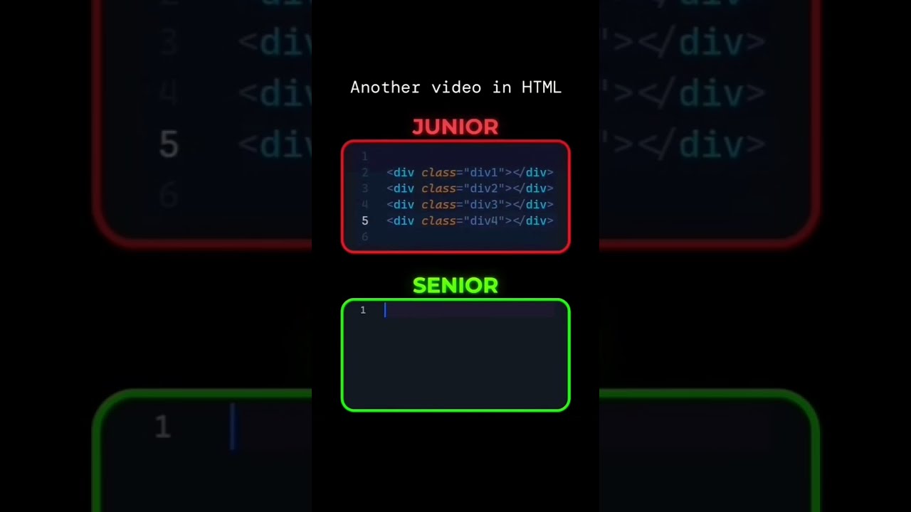 Which One You Are Junior Or Senior Developer Html Css Webdevelopment Coding Js