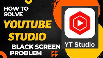 How to solve youtube studio black screen problem | New Method 2023 Problem Fixed Video