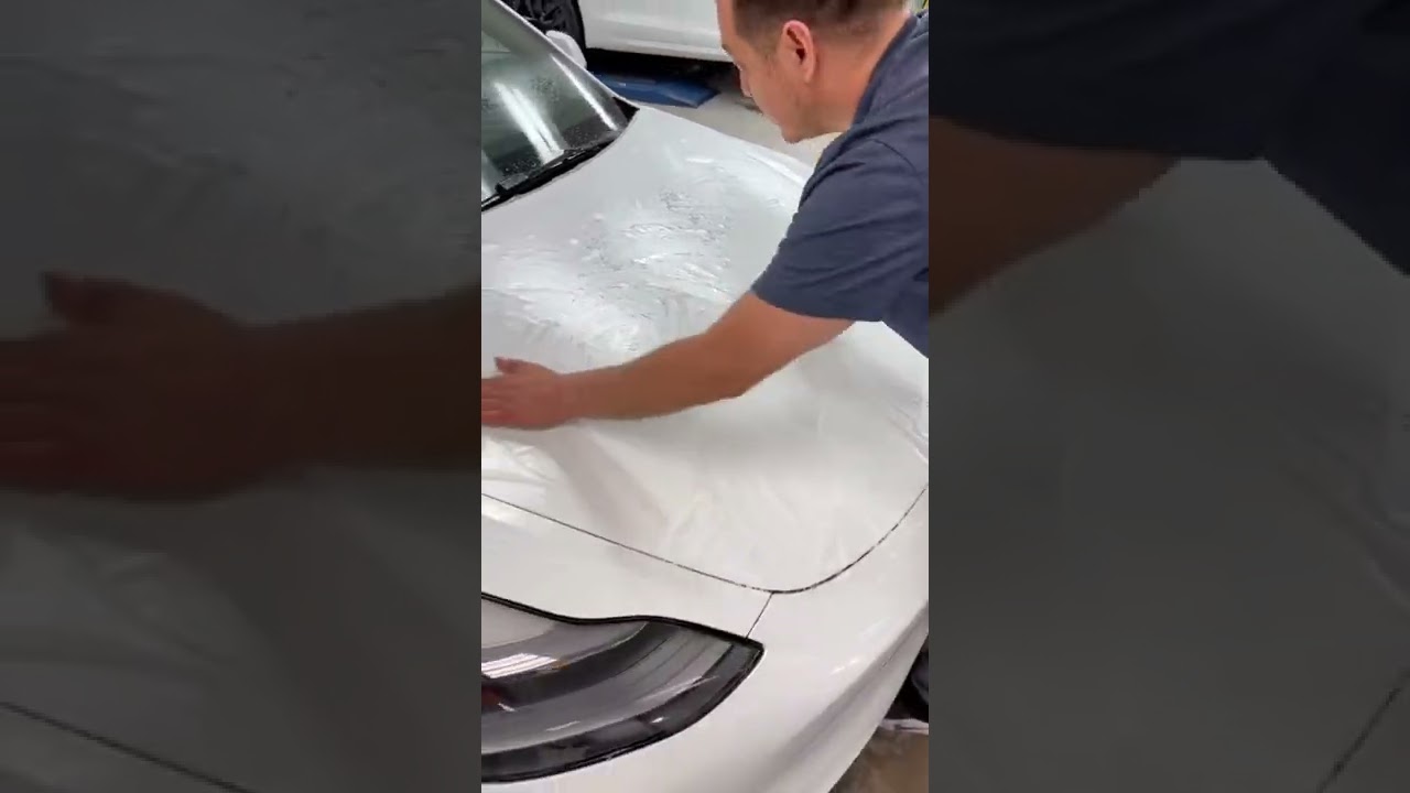 Матово-белый Tesla Model 3!