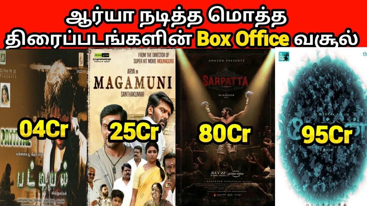 Actor Arya Total Movies (2005 - 2024) Box Office List And Hit Or Flop Movies List | Cinema Assemble