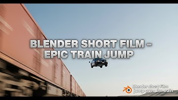Launch Control | Epic Car Jump Over a Moving Train – Made in Blender 4.5