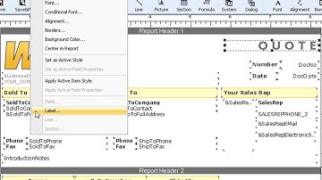 QuoteWerks - Layout Designer Basic Overview