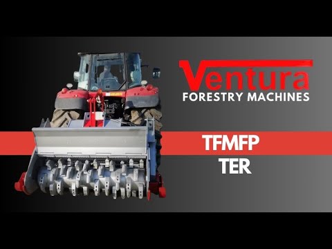 Лісовий мульчер, подрібнювач каміння, грунтофреза TFMFP-TER (180-260 к.с. Ø дер.40см, загл.30см, Ø кам.30см), видео 1