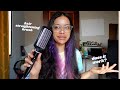 Trying the Philips Heated Hair Straightening Brush | *not sponsored* | unboxing & review