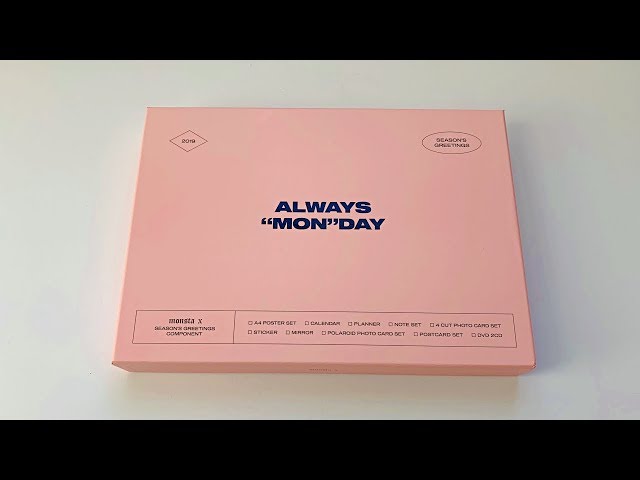 A Disastrous Unboxing of Monsta X 몬스타엑스 2019 Season Greeting