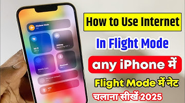 how to use internet in flight mode in iphone | flight mode me net kaise chalaye iphone |