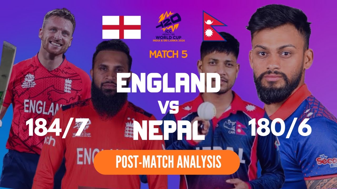 मुटु थर्काउने खेल: नेपाल ४ रनले पराजित! Nepal vs England Post-Match Analysis: So Close Yet So Far!