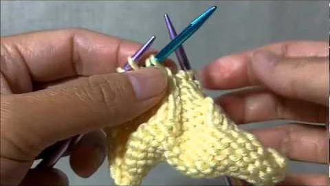 How to knit basic cables: C4B (4 Stitches Cable Back)