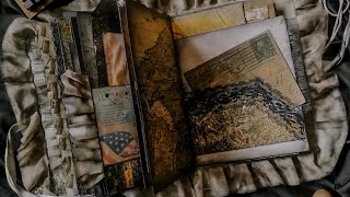 Grunge Travel Themed Junk Journal Flip Through