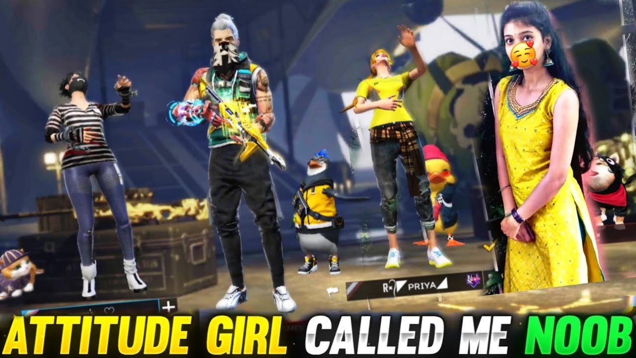 ATTITUDE GIRLS CALL ME NOOB || FREE FIRE KANNADA 🎯