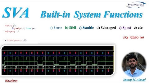 Built-in System Function in SVA (System Verilog Assertions)  SVA VIDEO #03