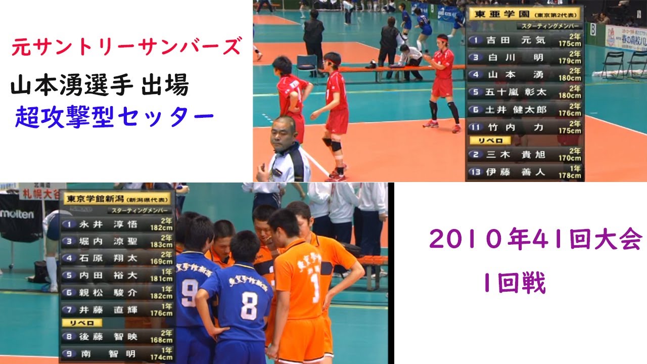 東亜学園vs東京学館新潟　2010年　1回戦  春高バレー41回大会 HARUKOVOLLY 