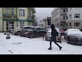 Трускавець снігопад з вул. Довженка в центр 22 березня 2021 р.