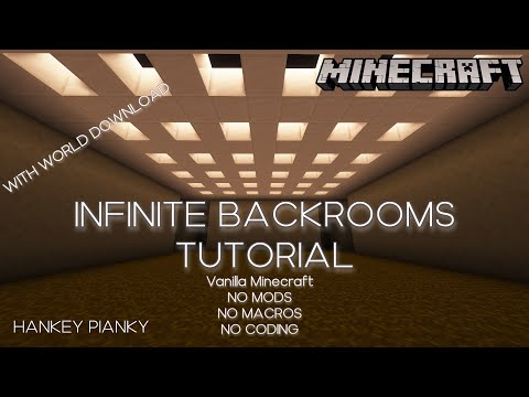 How to make INFINITE Backrooms in Minecraft [Vanilla Tutorial]