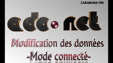 8 -ADO.NET en C# Modification des données (Mode connecté) - شرح