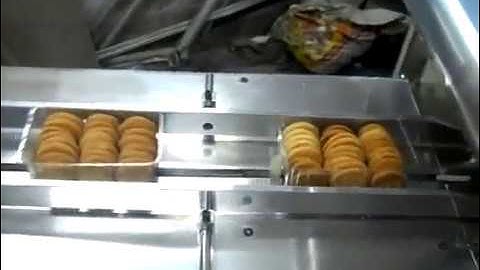 Horizontal Flow wrap Machine, Bakery Biscuits In Tray Packing Flow wrap machine