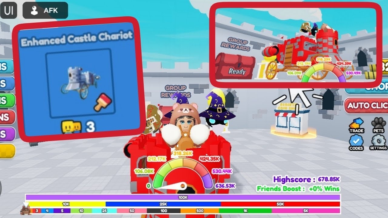 Castle Chariot - Race Clicker Upgrade Maximum ️ 🏰 - YouTube
