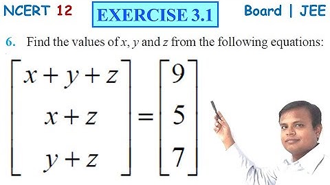 MATRICES Exercise 3.1 Q6 NCERT Class 12