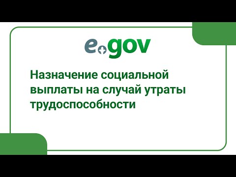 Назначение социальной выплаты на случай утраты трудоспособности