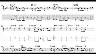 Count Basic - On The Move (backing track) (악보/TAB) (행신동 실용음악학원 소만마을 기타교습소)